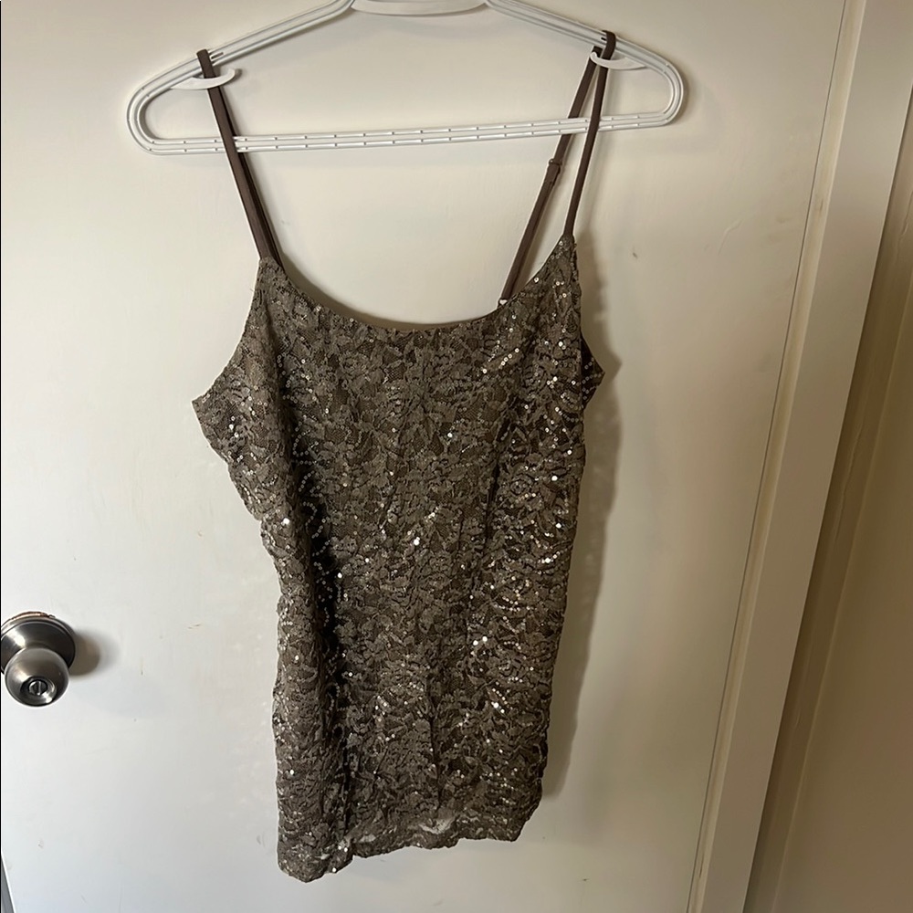 Sequin Embellished Tank Top